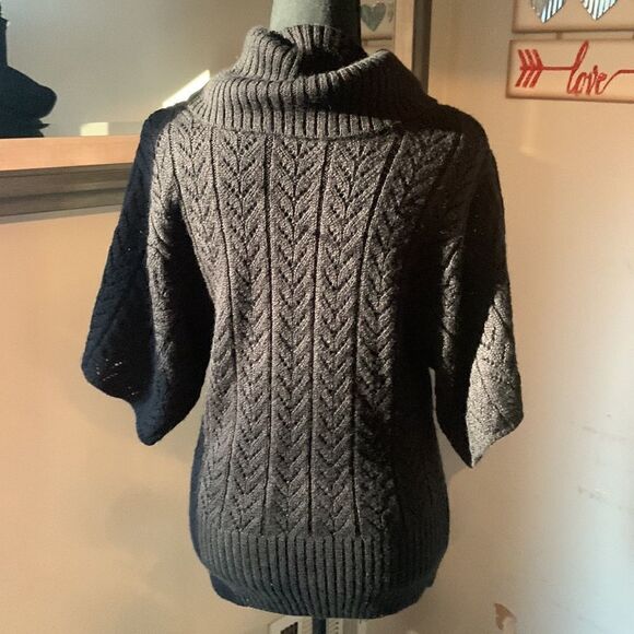 Adrienne Vittadini studio open knit sweater wide sleeve sweater size M - Picture 9 of 10